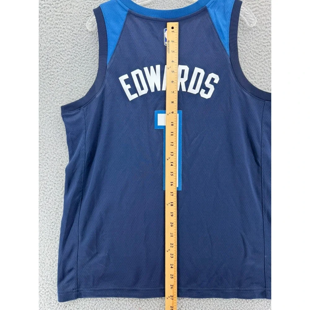 Anthony Edwards Minnesota‎ Timberwolves Nike Icon Edition Swingman Jersey Navy L